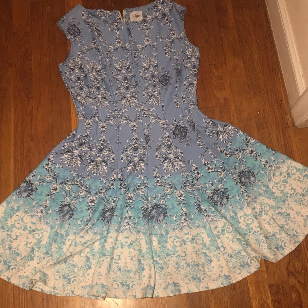 Ombré blue dress